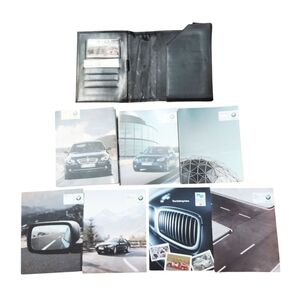 2008 OEM BMW 528i E60 5th Gen Owners Manual Book With Leather Bag.